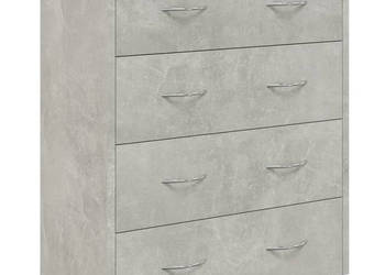 Komoda z 4 szufladami 60 x 305 x 71 cm szarość betonu WM-342578