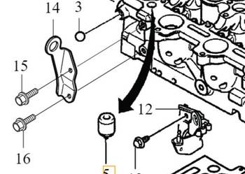 VOLVO kolek pin centrujacy pokrywe zaworow OE 30725019