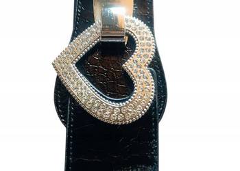 Pasek Damski-GUMA OZDOBNA BIŻUTERIA /cekiny /kamienie