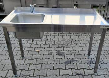 ZLEW 1 KOMOROWY Z BLATEM - STALGAST -130/60/85 CM - M.1166.N.