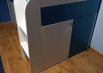 Łóżko Używane Mobi Biało - Niebieski dla dzieci z bazą