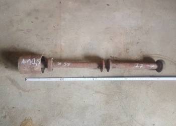 Wałek stalowy fi 35 długość 75 cm z kołem pasowym