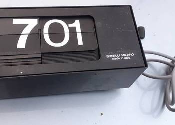 Retro zegar 230V planszowy Boselli Milano,
