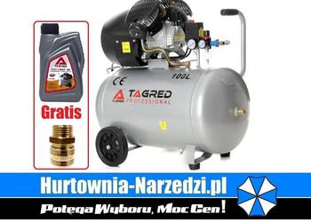 Kompresor Olejowy V2 100L sprężarka dwutłokowa kompresor dwutłokowy