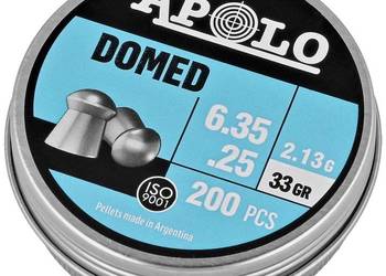 Śrut Apolo Domed 6.35 mm, 200 szt. 2.13g/33.0gr (19912)