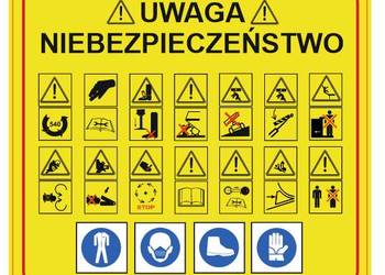 Naklejka tablica ostrzegawcza dla przyczepy maszyny rolniczej