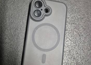 Etui Iphone 16 Apple MagSafe + szkiełko na aparat Czarne Nowe