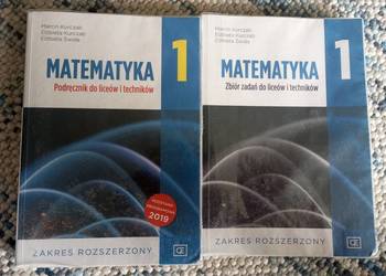 Podręcznik i Zbiór zadań do matematyki rozszerzenie kl 1 LO używane