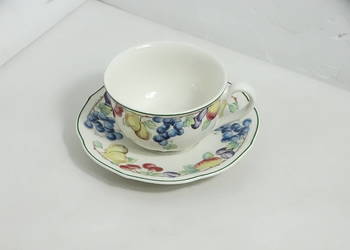 Filiżanka ze spodkiem Villeroy & Boch Melina vintage do herbaty kawy