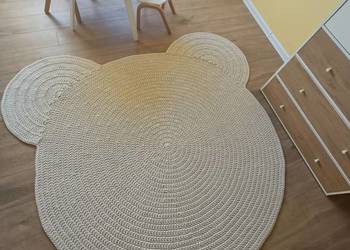 Dywan ze sznurka szydełkowy handmade
