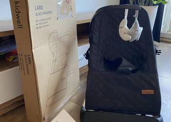 Leżaczek bujaczek Kidwell Laro czarny – stan bardzo dobry + karton