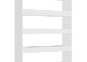 Regał na książki/przegroda biały z połyskiem 100x30x135 cm WM-811760