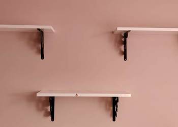 Półka IKEA Ekby Mans biały połysk + wsporniki Dostępne 3 sztuki