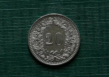 SZWAJCARIA - 20 rappenów, 1984r