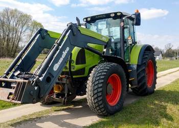 Ciągnik rolniczy Claas Ares 697 ATZ + ładowacz Quicke Q65 + TUZ + Wom