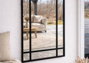 Loftowe lustro w aluminiowej ramie 170 x 70