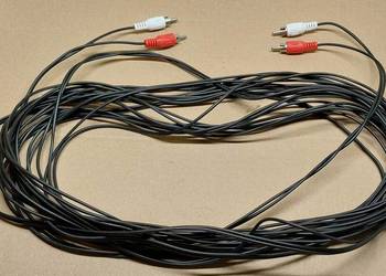 KABEL PRZEDŁUŻACZ 2X RCA NA 2X RCA CINCH MĘSKI DŁUGI KABEL