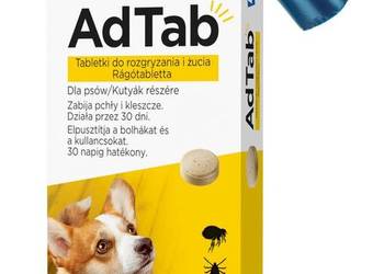 Adtab tabletka na pchły kleszcze dla psa 5,5-11kg + woreczki gratis !