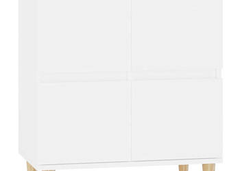 Komoda biała 60x35x70 cm materiał drewnopochodny WM-821156