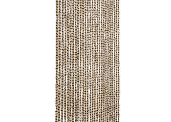 Zasłona przeciwko owadom beżowo-brązowa 118x220 cm szenil WM-4004888