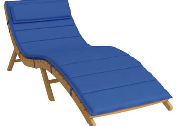 Poduszka na leżak niebieska 180x60x3 cm tkanina Oxford WM-361862