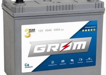 Akumulator 45Ah 430A GROM Premium Japan