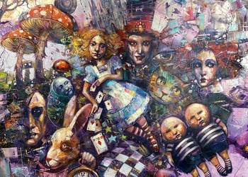 Pitsko Giennadij Alisa  100x100 obraz olejny