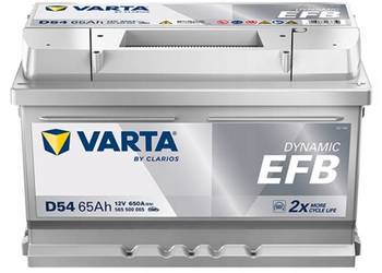 Akumulator VARTA D54 EFB 12V 65Ah 650A