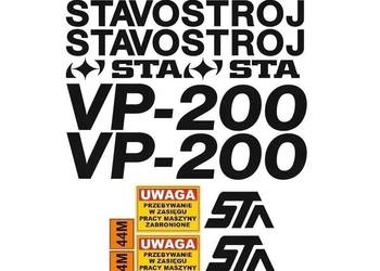 Naklejki oklejenie naklejka - STAVOSTROJ STA VP-200 Zamiennik