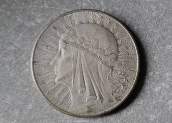 112) POLSKA srebro II RP - 10 Złotych - 1932 r. - Głowa kobiety