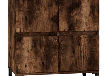 Komoda przydymiony dąb 60x35x70 cm materiał drewnopochodny WM-821169