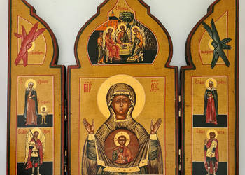 Ikona Tryptyk, Matka Boża Znamienna, 124