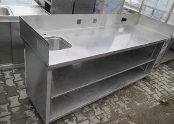 Stół Gastronomiczny Roboczy Z 2 Półkami 220/70/90