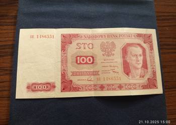 Banknot 100 złotych Seria EE