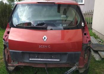 Renault Scenic 2 klapa bagaznika, drzwi, zderzak.TEB76.
