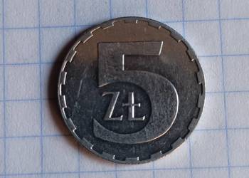 5 ZŁOTYCH 1990 ROK - POLSKA
