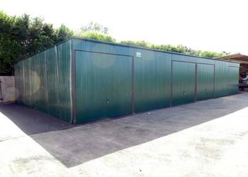 Blaszana montowana hala 18×8 m – zielona