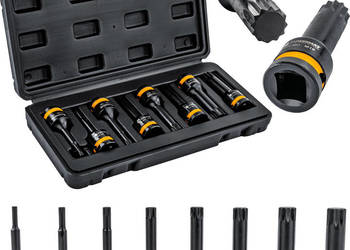 zestaw nasadek udarowych spline 1/2 cala PM-ZNU-518T