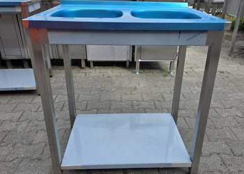 Zlew 2 Komorowy z półką - Folia !!! - 80/60/85 - M.1704 N