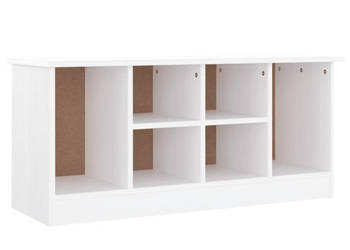 Ławka ze schowkiem na buty ALTA biała 100x35x45 cm sosna WM-353932
