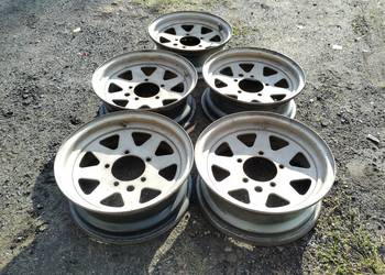 Felgi stalowe trójkąty Suzuki Samurai Vitara Jimny 15" 5x139.7 – Komplet 5