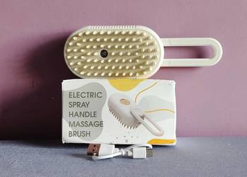 Szczotka parowa z rączką do pielęgnacji sierści kota, psa