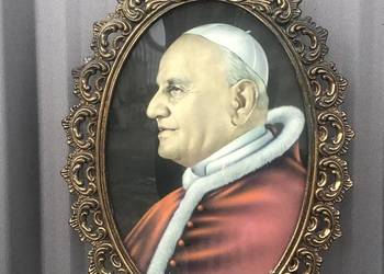 Papież  ładna ramka za szkłem