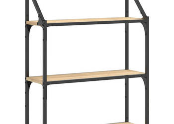 Regał ścienny z 3 półkami dąb sonoma 60x21x785 cm WM-835450