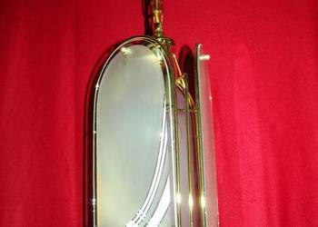 LAMPA POJEDYNCZA MOSIĘŻNA SZKLANA
