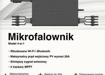 Mikrofalownik 2400 W do 4 paneli fotowoltaicznych 230V