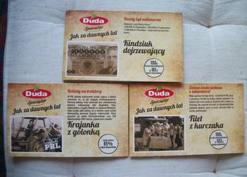 3 obwoluty po wyrobach firmy DUDA