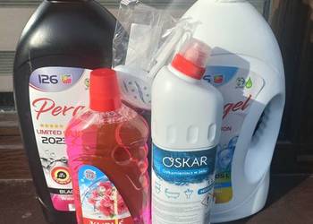 Mega zestaw XXL ponad 12 Litrów płynów do prania , żel WC, kostka Wc okazja