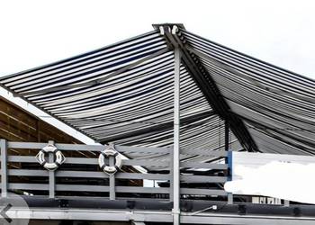 Duża solidna markiza podwójna  Duetto dwustronna pierwszy komplet elektrycz