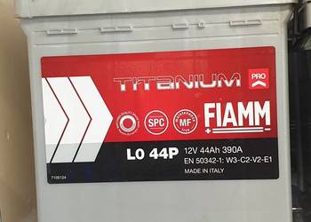 Akumulator FIAMM TITANIUM PRO FIAT 12V 44Ah 390A Prawy Plus
